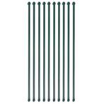 vidaXL Tuinpalen 1 m metaal groen 10 st, Tuin en Terras, Verzenden, Nieuw