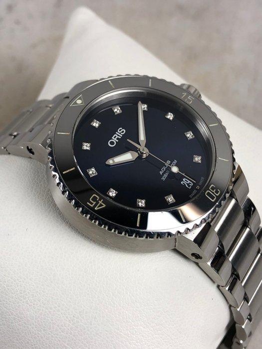 Oris - Aquis Date Diamonds Automatic - Zonder minimumprijs -, Handtassen en Accessoires, Horloges | Heren