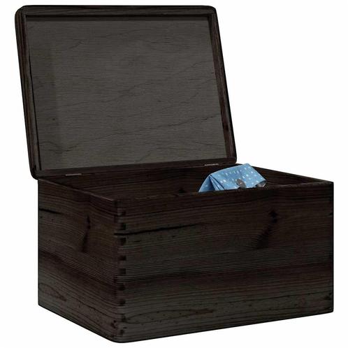 vidaXL Houten kist met deksel 40x30x23 cm massief grenenhout, Doe-het-zelf en Bouw, Kratten en Dozen, Nieuw, Verzenden