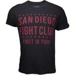 Bad Boy San Diego Fight Club T Shirt Donkergrijs Rood, Verzenden, Vechtsport, Nieuw, Rood