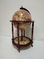 Bar - Bois, pâtes - Mueble-bar en forme de globe terrestre,, Antiquités & Art