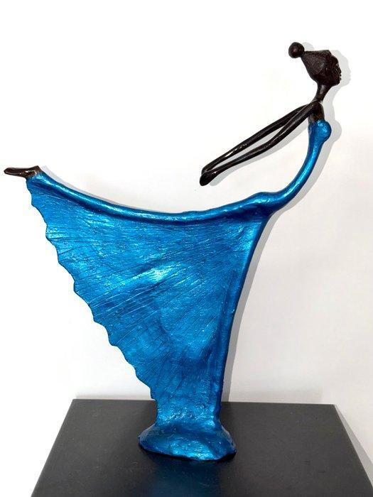 Abdoulaye Derme - Sculpture, Danseuse “Élégance en, Antiquités & Art, Curiosités & Brocante
