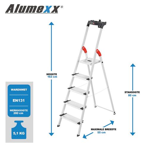 Hailo XXL EasyClix huishoudtrap, Bricolage & Construction, Échelles & Escaliers, Envoi