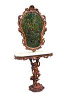 Console (2) - Verre, Bois, Antiek en Kunst