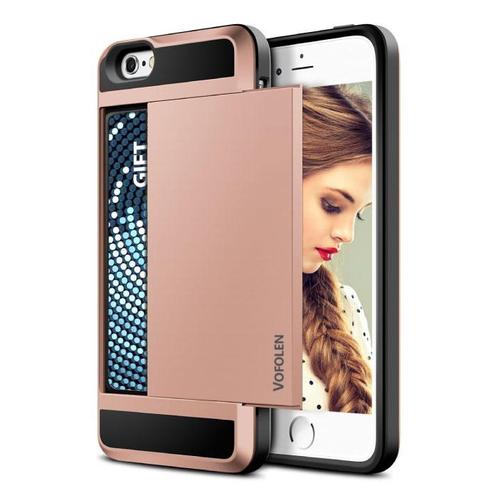 iPhone 7 - Wallet Card Slot Cover Case Hoesje Business Roze, Telecommunicatie, Mobiele telefoons | Hoesjes en Screenprotectors | Apple iPhone