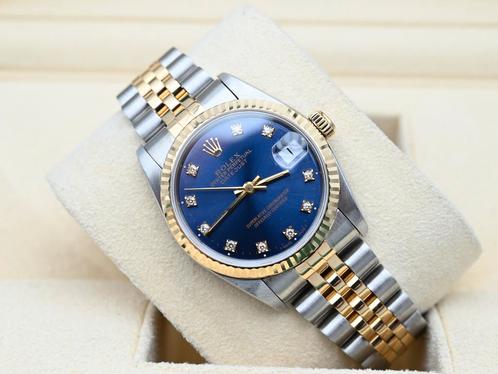 Rolex Datejust Ref. 68273 Year 1998 (Box & Papers), Handtassen en Accessoires, Horloges | Dames, Goud, Zo goed als nieuw, Goud