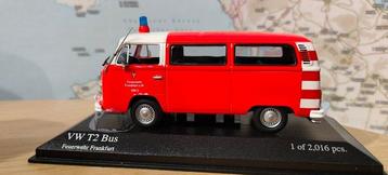 Minichamps 1:43 - Model bestelwagen - VW T2 BUS - Brandweer