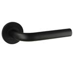 Deurklink Leona op rond rozet PVD zwart, Nieuw