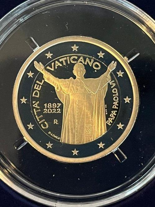 Vaticaan. 2 Euro 2022 Paolo VI Proof  (Zonder, Postzegels en Munten, Munten | Europa | Euromunten