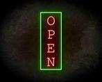 OPEN VERTICAAL 2 neon sign - LED neon reclame bord, Verzenden
