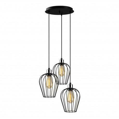 Metalen hanglamp industrieel - 3x E27 fitting | Bonaire, Huis en Inrichting, Lampen | Hanglampen, Nieuw, Overige materialen, Verzenden