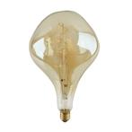 LED Globe Organic lamp XXL 6W E27 Gold Dimbaar Warm wit, Huis en Inrichting, Verzenden, Nieuw, E27 (groot)