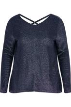 Shirt Zizzi glitter tricot kruisband maat l, Nieuw, Verzenden