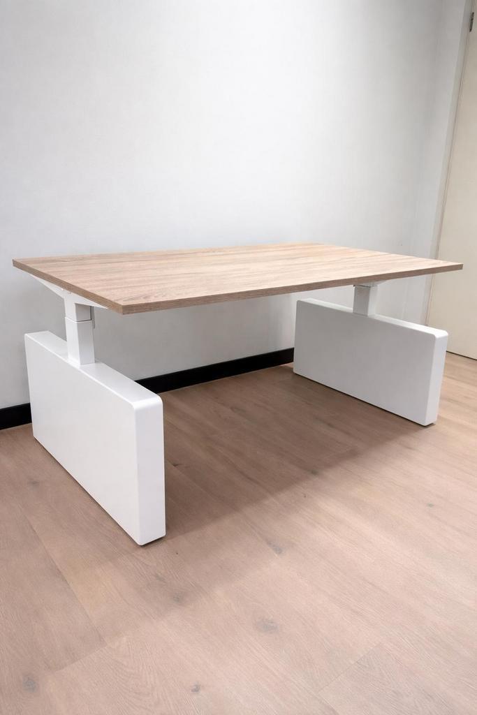 Zit Sta Bureau Elektrisch Met Wang - Nieuw - Kleur Wit, Huis en Inrichting, Bureaus, Stabureau, Nieuw, Elektrisch, In hoogte verstelbaar
