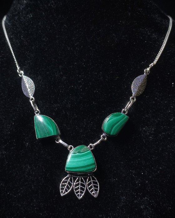 Geen minimumprijs prachtige malachiet handgemaakt 925, Collections, Minéraux & Fossiles