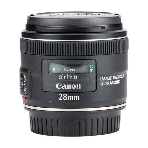 Canon EF 28mm f/2.8 IS USM met garantie, Audio, Tv en Foto, Foto | Lenzen en Objectieven, Verzenden