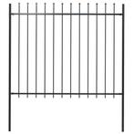 Hek 1.8m Staal Zwart | Tweede Kansje OP = OP (tuinhek), Tuin en Terras, Verzenden, Nieuw, IJzer, Tuinhek