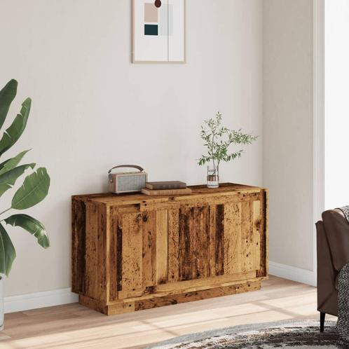 vidaXL Dressoir 102x35x55 cm bewerkt hout oud houtkleurig, Huis en Inrichting, Kasten | Dressoirs, Nieuw, Verzenden