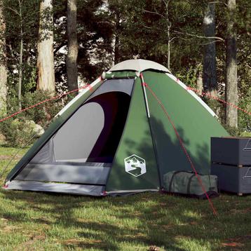 vidaXL Koepeltent 4-persoons waterdicht groen, Verzenden, Nieuw