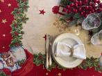 Prachtig kersttafelkleed voor grote diners met decoratie met, Diversen, Kerst, Nieuw