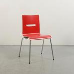 Kantinestoel Piiroinen - Rood - 4-poot onderstel, Huis en Inrichting, Stoelen, Ophalen of Verzenden, Gebruikt