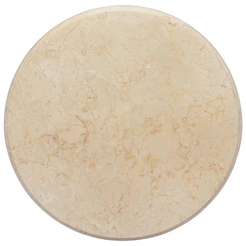 vidaXL Tafelblad Ø50x2,5 cm marmer crèmekleurig, Huis en Inrichting, Tafelonderdelen, Nieuw, Verzenden