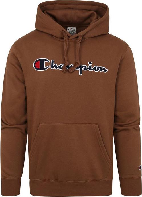 Champion Hoodie Logo Bruin maat Maat 48/50 (M) Heren, Kleding | Heren, Truien en Vesten, Bruin, Nieuw, Maat 48/50 (M), Verzenden