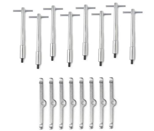 Klepdeksels T-bolt holddown and pressure plate kit 16 pieces, Auto-onderdelen, Motor en Toebehoren, Nieuw, Ophalen of Verzenden
