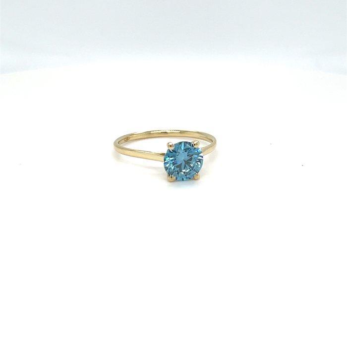 Zonder Minimumprijs - Ring - 14 karaat Geel goud - 1.22ct., Handtassen en Accessoires, Ringen