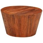 vidaXL Salontafel Ø52x30 cm massief ruw mangohout, Huis en Inrichting, Verzenden, Nieuw