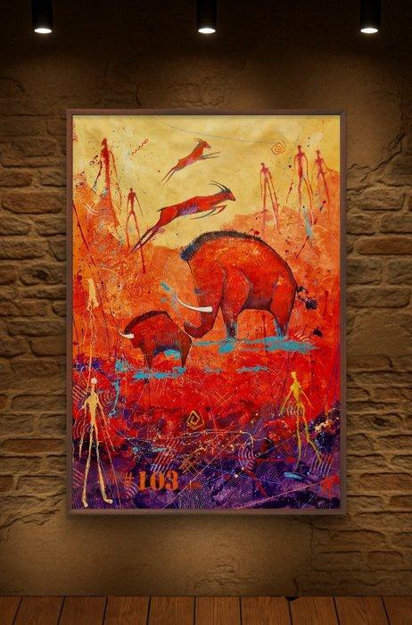 Onofre Alarcón - COLOSSUS #103 - XXL NO RESERVE, Antiek en Kunst, Kunst | Schilderijen | Modern
