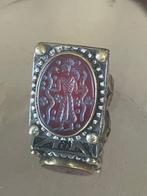 Carneool - Zilver - Zegelring - Ring met zegel