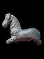 Oud-Romeins Brons Stunning Heavy Figure of a Horse, Handtassen en Accessoires, Antieke sieraden