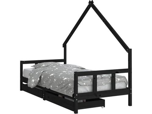 vidaXL - Kinderbedframe - met - lades - 90x200 - cm -, Huis en Inrichting, Slaapkamer | Bedden, Nieuw, Verzenden
