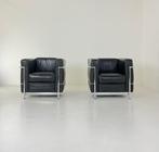 Alivar - Le Corbusier - Fauteuil (2) - LC2 - Acier, Cuir