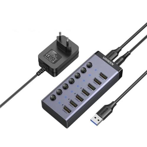 7 in 1 USB-C Hub - Compatibel met Macbook Pro / Air - USB, Informatique & Logiciels, Pc & Câble réseau, Envoi