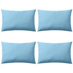 vidaXL Buitenkussens 60x40 cm lichtblauw 4 st, Huis en Inrichting, Woonaccessoires | Kussens, Verzenden, Nieuw