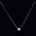 Collier - 18 carats Or blanc - 0.12ct. tw. Diamant, Nieuw