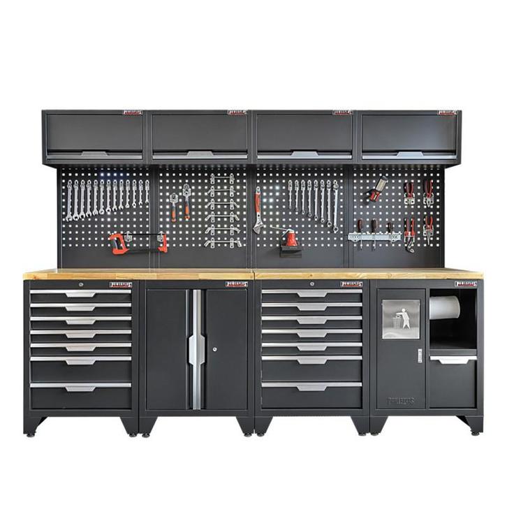 Gereedschapskasten set wandlengte 272 cm. tweedeurs kast, 7, Doe-het-zelf en Bouw, Werkbanken, Ophalen of Verzenden