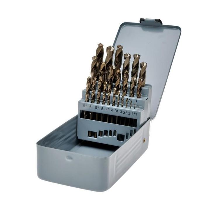HSS Cobalt M35 borenset – 25-delig 1–13 mm – RVS boren –, Bricolage & Construction, Boîtes à outils, Enlèvement ou Envoi