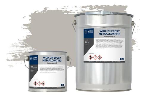 Wixx 2K Epoxy Metaalcoating RAL 7044 | Zijdegrijs 10L, Bricolage & Construction, Peinture, Vernis & Laque, Envoi