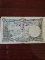 Congo belge. - 2 x 5 francs 1924 Matadi and Stanleyville -