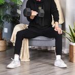 Dumbbell - Gietijzer - Rubberen handgreep - Zwart, Sport en Fitness, Fitnessmaterialen, Ophalen of Verzenden, Nieuw