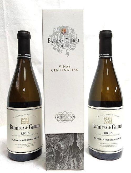2021 Marqués de Riscal, Barón de Chirel Verdejo x1 & 2022, Verzamelen, Wijnen