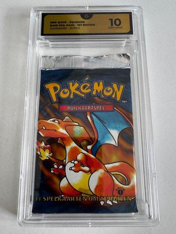 Pokémon - 1 Graded card - Dracaufeu Boosterpack Foil,