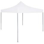 vidaXL Partytent inklapbaar 3x3 m staal wit, Tuin en Terras, Verzenden, Nieuw