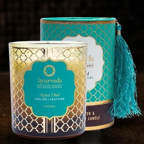 Song of India - Geurkaars in glazen pot - Pitta Aqua Oudh, Sport en Fitness, Gezondheidsproducten en Wellness, Ophalen of Verzenden