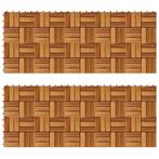 vidaXL Terrastegels 30 x 30 cm Acacia set van 20, Doe-het-zelf en Bouw, Verzenden, Nieuw