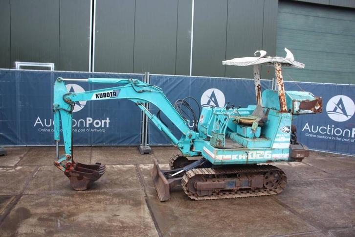 Veiling: Minigraver Kubota KH-026 Diesel, Zakelijke goederen, Machines en Bouw | Kranen en Graafmachines, Ophalen