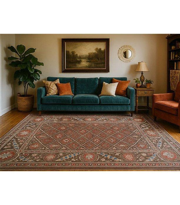 Suzani - Tapijt - 294 cm - 208 cm, Huis en Inrichting, Stoffering | Tapijten en Vloerkleden